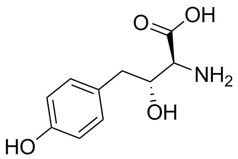 (2S,3R)-2-Amino-3-Hydroxy-4-(4-Hydroxyphenyl)Butanoic Acid Structure