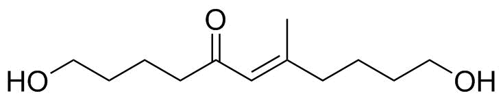 (E)-1,11-Dihydroxy-7-Methylundec-6-En-5-One Structure