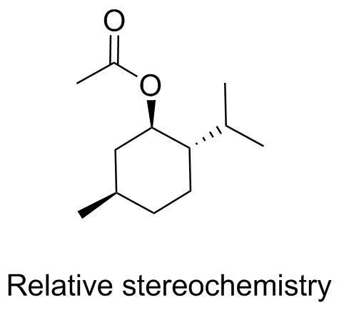(±)-Menthyl Acetate Structure
