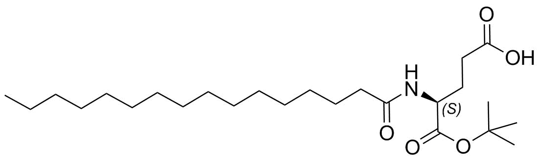 (S)-5-(Tert-Butoxy)-5-Oxo-4-Palmitamidopentanoic Acid Structure