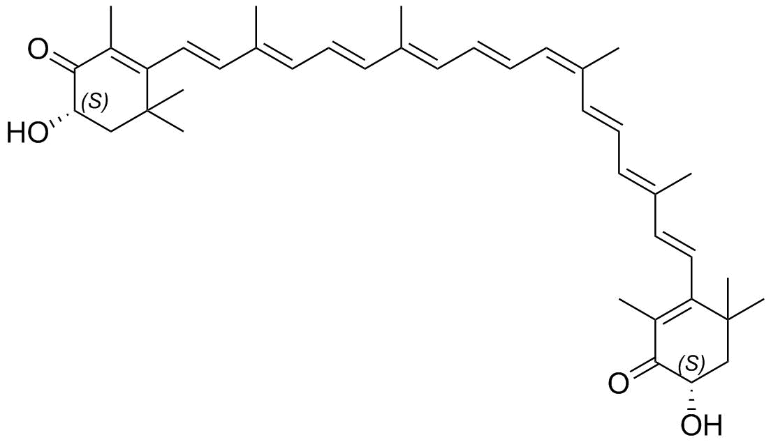 13-Cis-Astaxanthin Structure