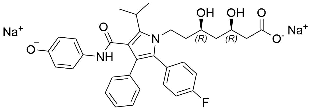 Atorvastatin 4-Hydroxy Disodium Salt Structure