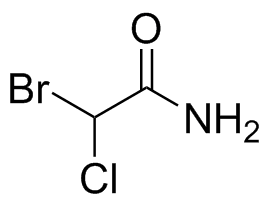 Bromochloroacetamide Structure