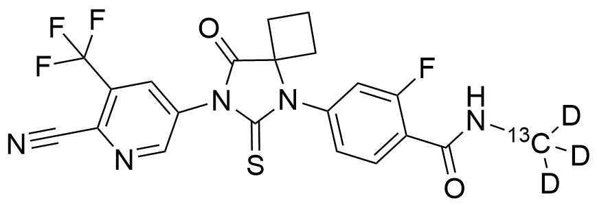 Apalutamide-13C-D3 Structure