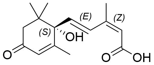 (+)-Abscisic Acid Structure