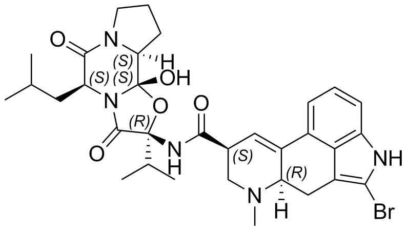 Bromocriptine Mesilate EP Impurity C Structure