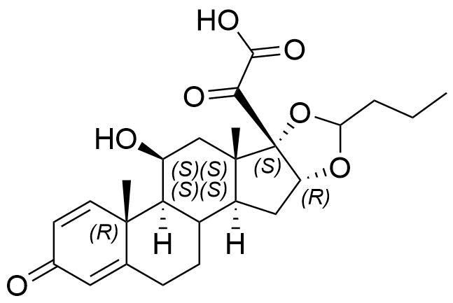 Budesonide Impurity 1 (Mixture Of Diastereomers) Structure