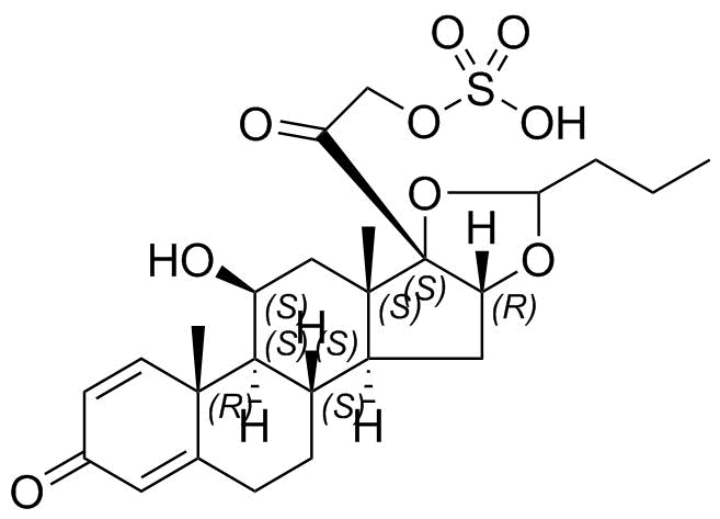 Budesonide 21-Sulfate Structure