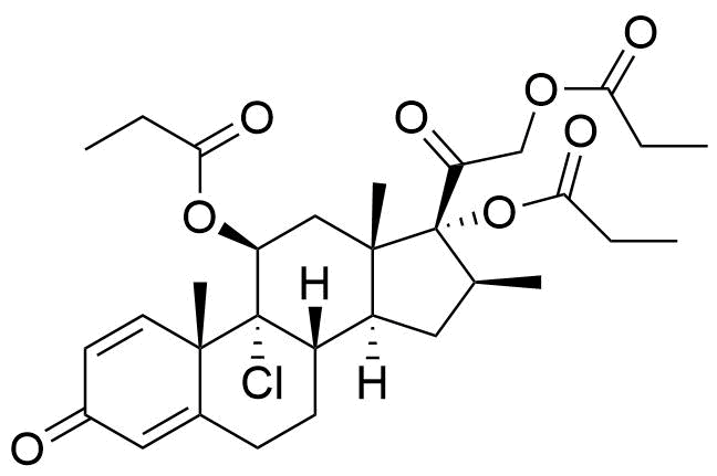 Beclometasone Dipropionate EP Impurity S Structure