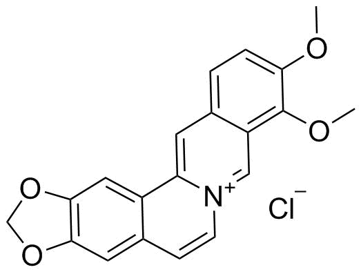 Dehydroberberine Chloride Structure