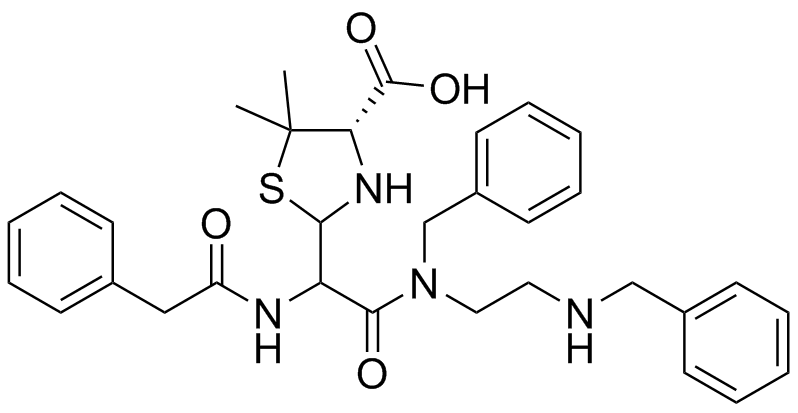 Benzylpenicillin (Benzathine) Tetrahydrate EP Impurity C Structure