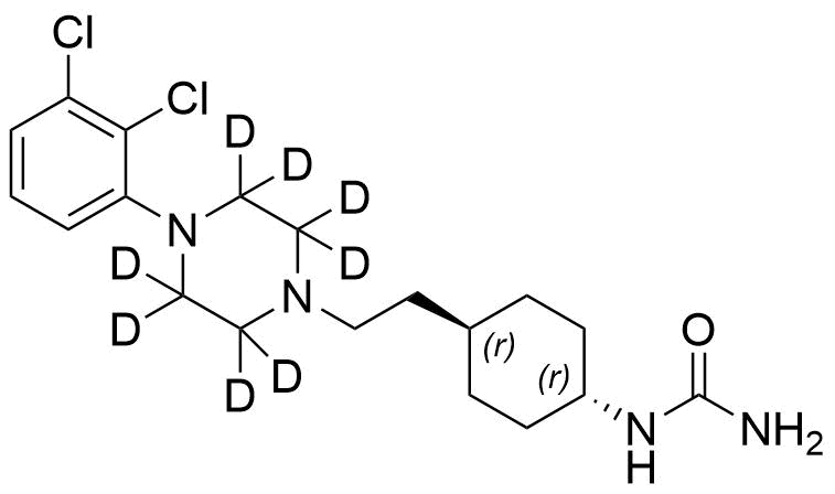 1-((1R,4R)-4-(2-(4-(2,3-Dichlorophenyl)Piperazin-1-Yl-2,2,3,3,5,5,6,6-D8)Ethyl)Cyclohexyl)Urea Structure