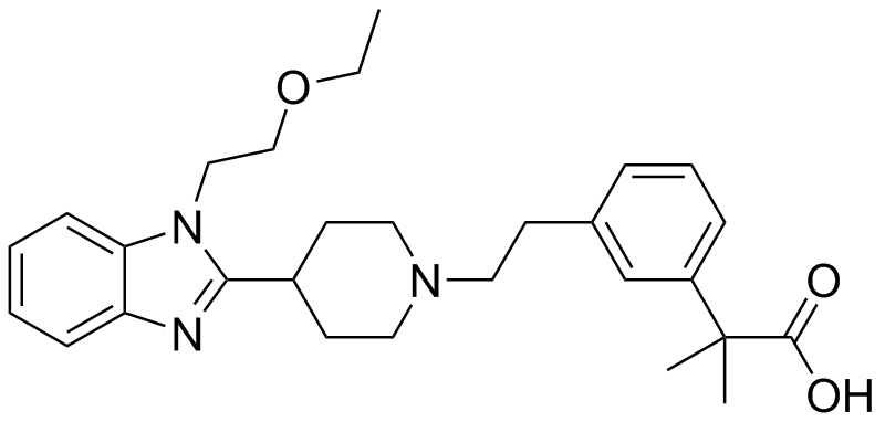 Bilastine Impurity 21 Structure