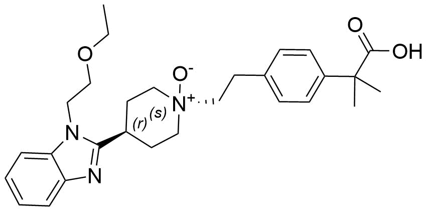 Bilastine Impurity E(Cis-Bilastine N-Oxide) Structure