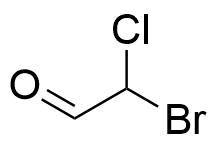 Bromochloroacetaldehyde Structure