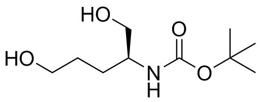 Tert-Butyl (S)-(1,5-Dihydroxypentan-2-Yl)Carbamate Structure