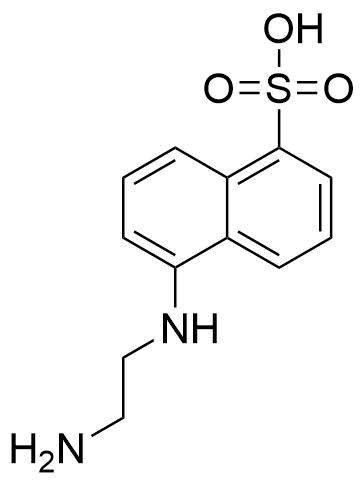 5-((2-aminoethyl)amino)naphthalene-1-sulfonic acid Structure