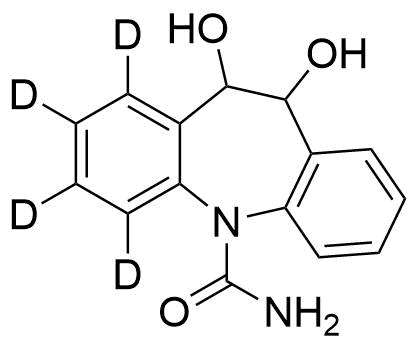 10,11-Dihydro-10,11-Dihydroxy Carbamazepine-d4 Structure