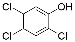 2,4,5-Trichlorophenol Structure
