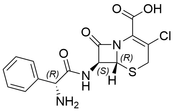 6R,7S-Cefaclor Structure