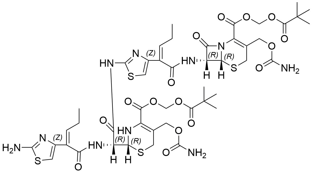 Cefcapene Pivoxil Dimer Impurity 35 Structure