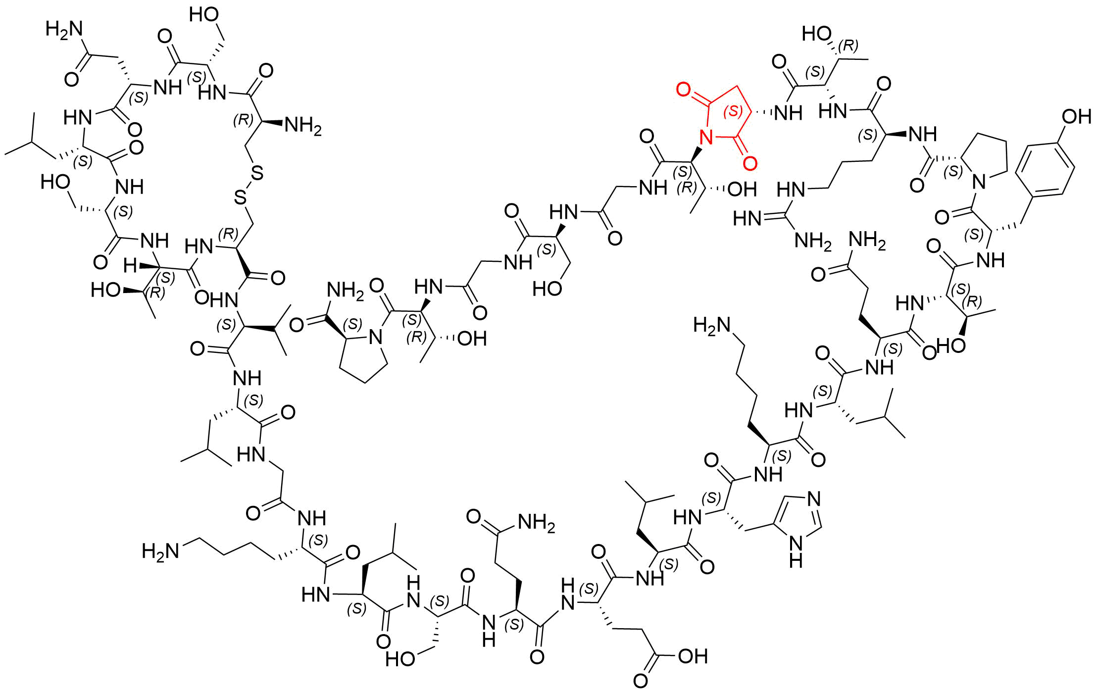 Calcitonin (Salmon) Impurity 11 Structure
