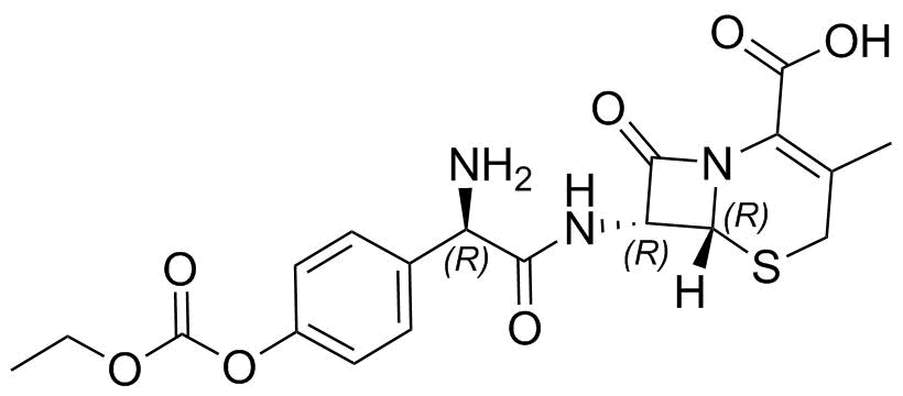 O-Ethoxycarbonyl Cefadroxil Structure