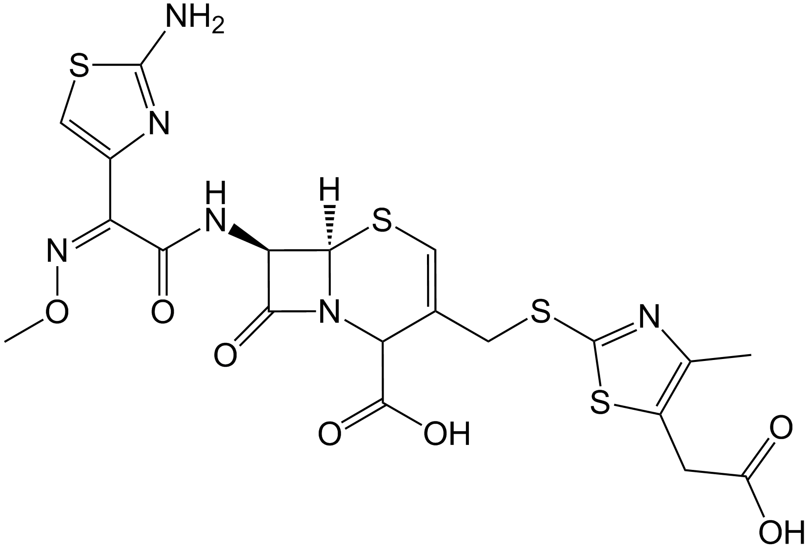 Cefodizime Impurity 1 Structure