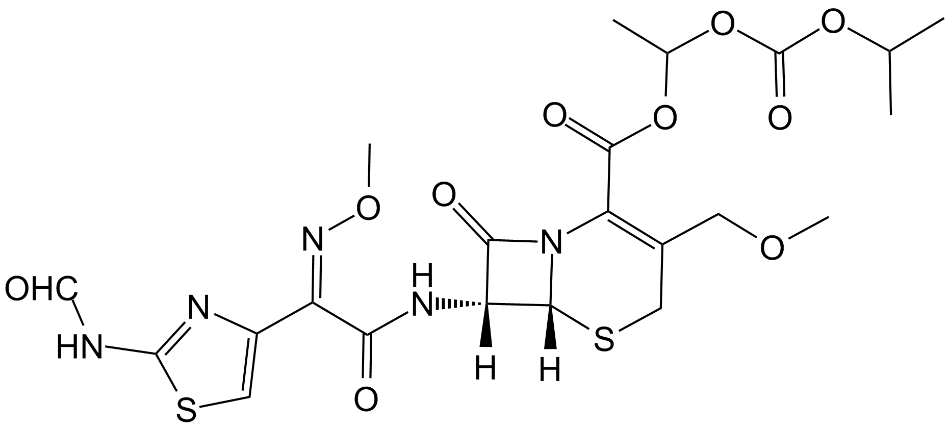 Cefpodoxime Proxetil EP Impurity F Structure