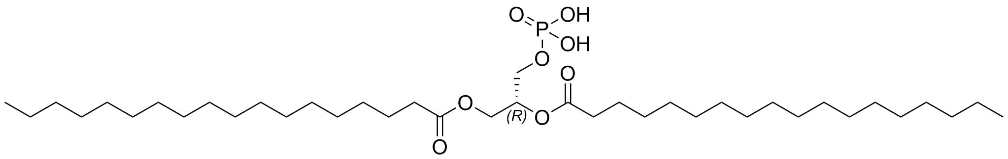Octadecanoic Acid, 1,1\'-[(1R)-1-[(Phosphonooxy)Methyl]-1,2-Ethanediyl] Ester Structure