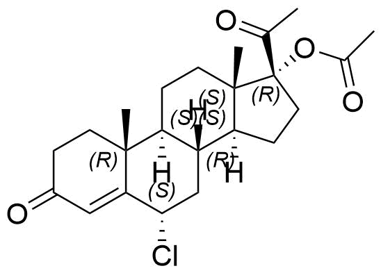 Chlormadinone Acetate Impurity 1 Structure