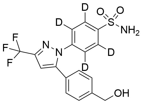 Hydroxy Celecoxib-D4 Structure