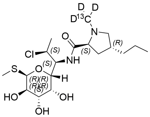 Clindamycin-13C-D3 Structure