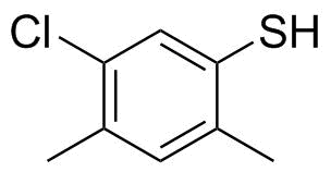 5-Chloro-2,4-Dimethylbenzenethiol Structure