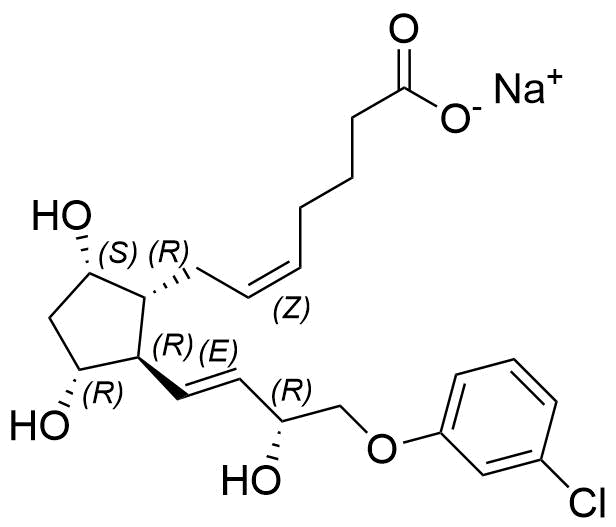 D-Cloprostenol Sodium Salt Structure