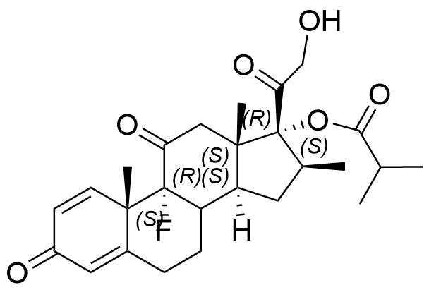 Clobetasone Butyrate Impurity 1 Structure