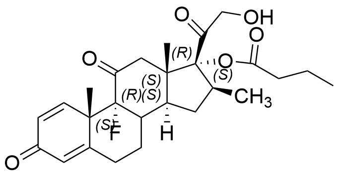 Clobetasone Butyrate Impurity 2 Structure