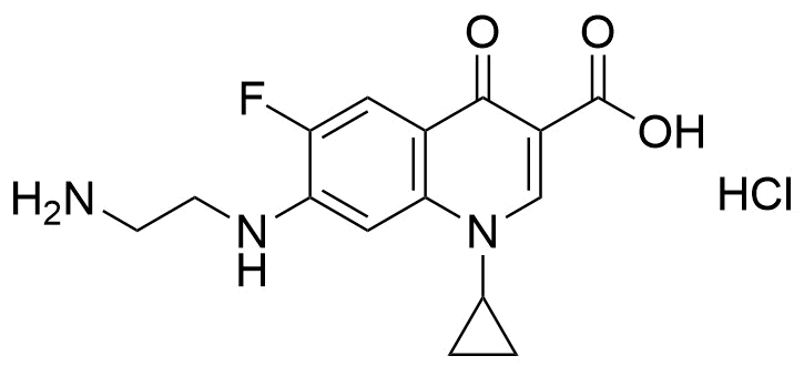 Ciprofloxacin EP Impurity C HCl Structure