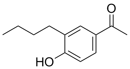 1-(3-Butyl-4-Hydroxyphenyl)Ethanone Structure