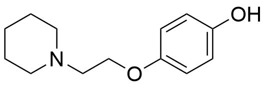 4-(2-(piperidin-1-yl)ethoxy)phenol Structure
