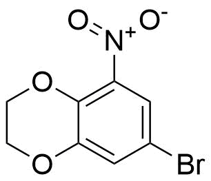 7-bromo-5-nitro-2,3-dihydrobenzo[b][1,4]dioxine Structure