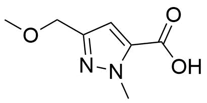 3-(methoxymethyl)-1-methyl-1H-pyrazole-5-carboxylic acid Structure