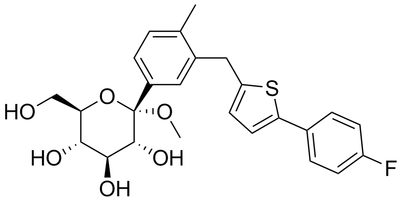 1-Methoxy Canagliflozin Structure
