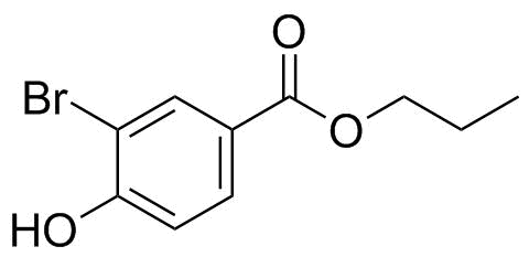 Propyl 3-Bromo-4-Hydroxybenzoate Structure