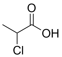 2-Chloropropanoic Acid Structure