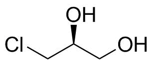 (S)-3-Chloropropane-1,2-Diol Structure
