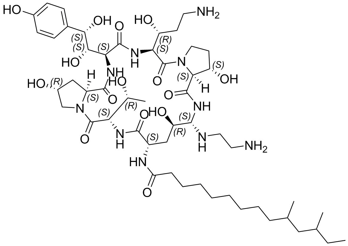 Caspofungin (Base) Structure