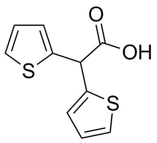 2,2-Di(Thiophen-2-Yl)Acetic Acid Structure