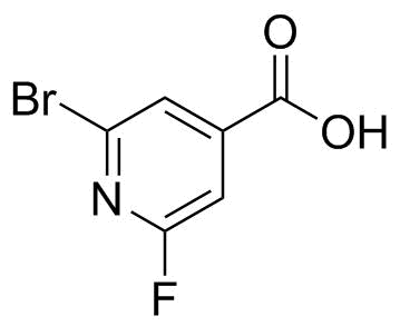 2-Bromo-6-Fluoroisonicotinic Acid Structure