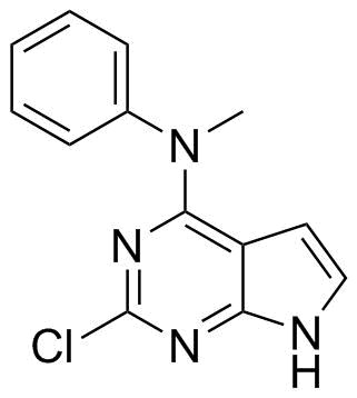 2-Chloro-N-Methyl-N-Phenyl-7H-Pyrrolo[2,3-D]Pyrimidin-4-Amine Structure